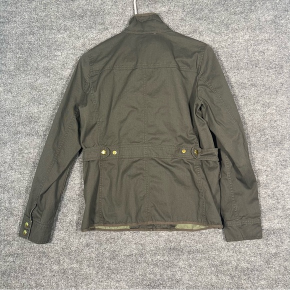 J Crew Women’s Small Green Relaxed Boyfriend Field Jacket Military Style - Picture 10 of 13